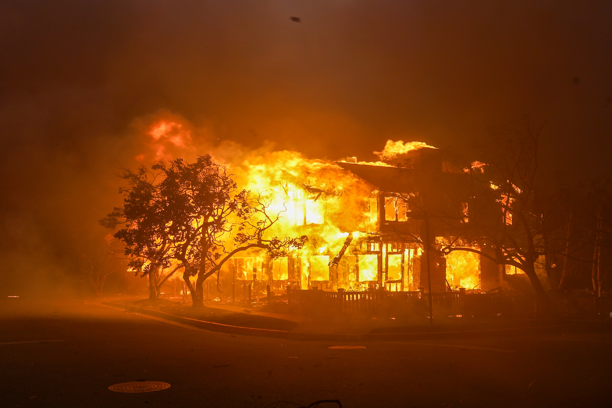 One of thousands of homes destroyed in the Pacific Palisades in January 2025.